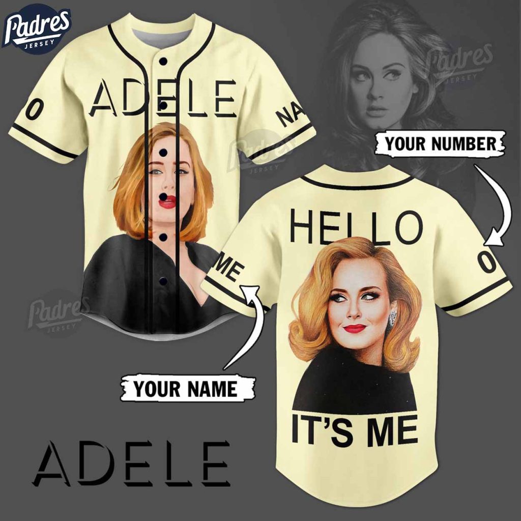 Adele Singer Custom Baseball Jersey