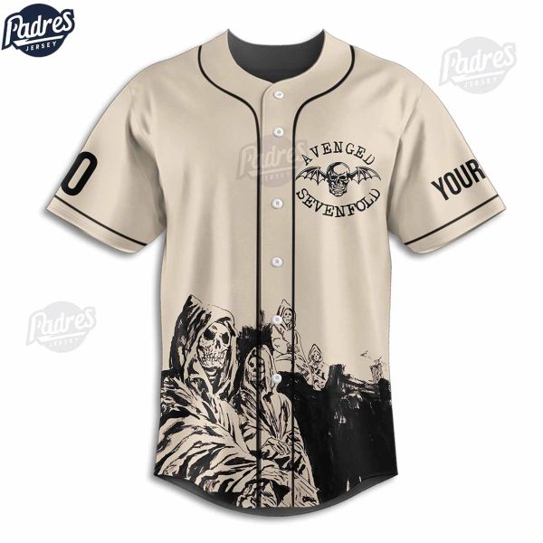 Avenged Sevenfold Tour 2024 Custom Music Baseball Jersey Shirt 2