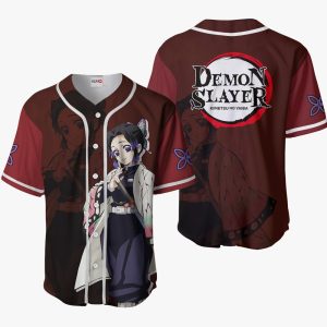 Custom Demon Slayer Shinobu Kocho Baseball Jersey Shirt