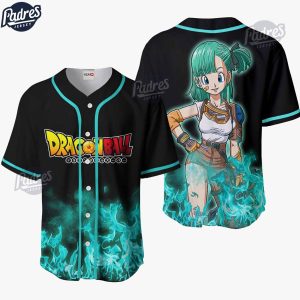 Custom Dragon Ball Z Bulma Baseball Jersey Shirt
