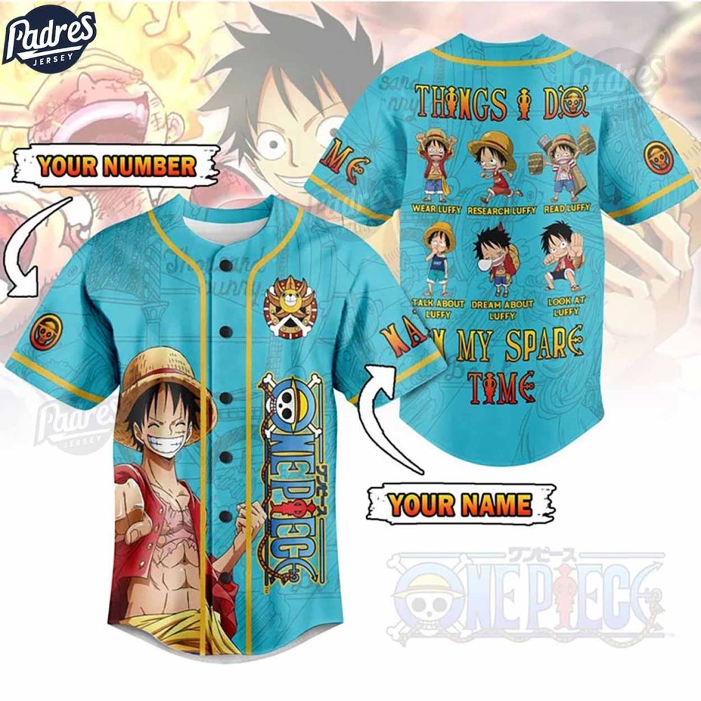 Custom One Piece 2024 Luffy Baseball Jersey