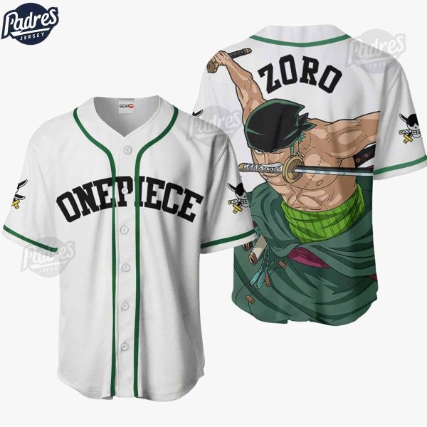 Custom One Piece Roronoa Zoro Baseball Jersey Shirts