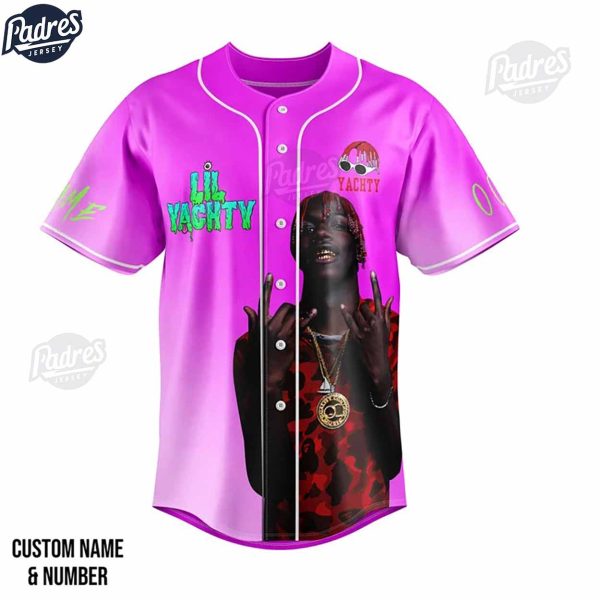 Custom Rapper Lil Yachty Baseball Jersey 2