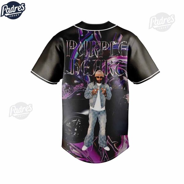 Custom Rapper Money Man Baseball Jersey 3