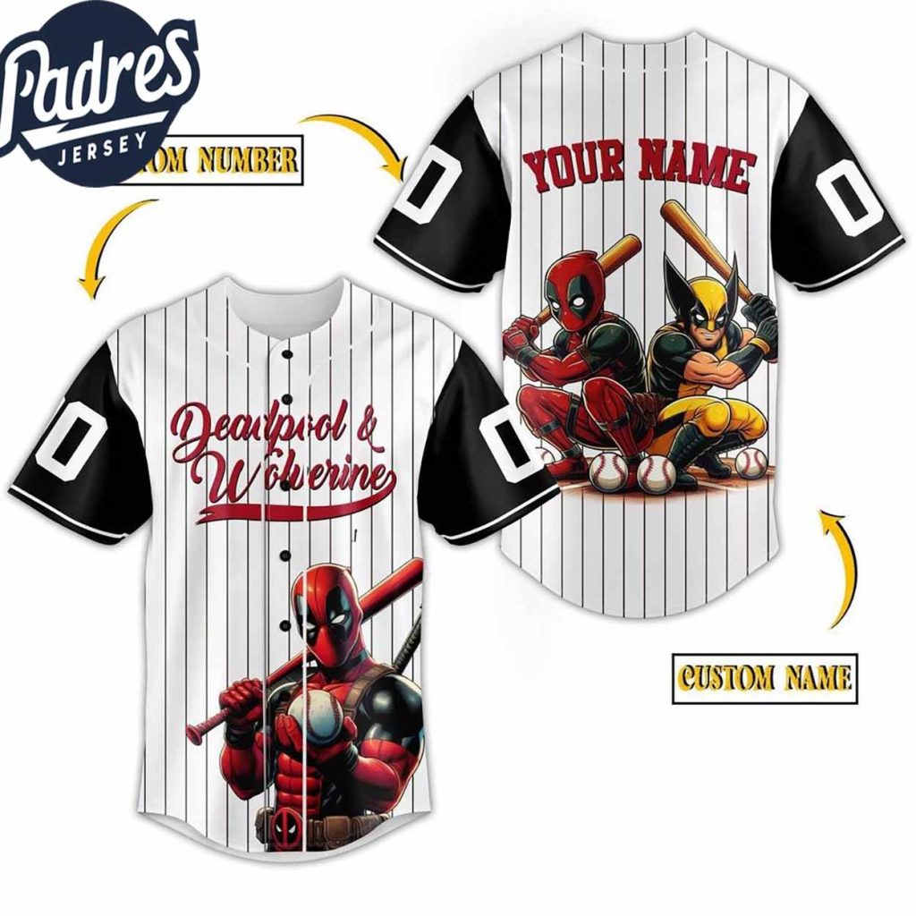 Deadpool And Wolverine 2024 X-Men Baseball Jersey