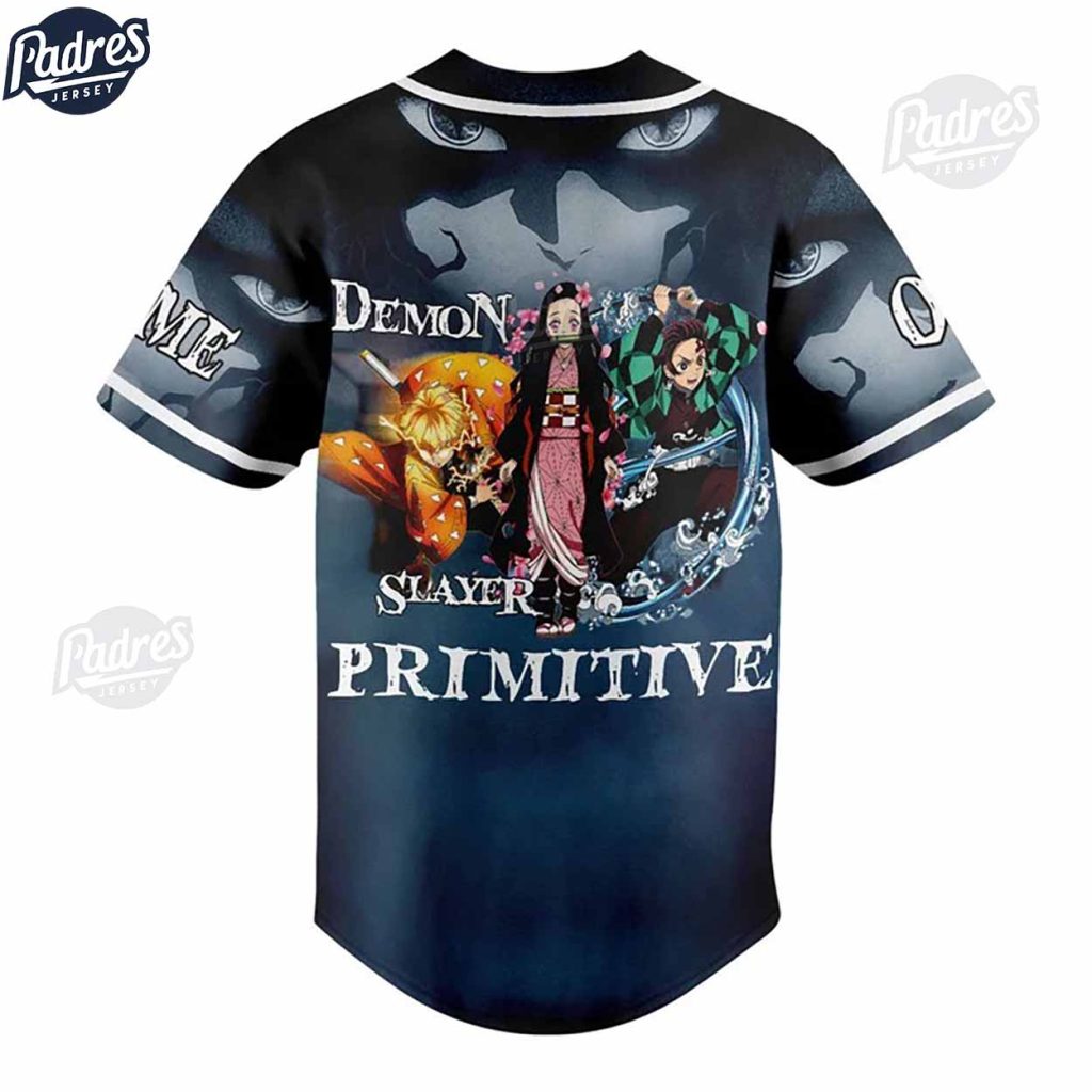 Demon Slayer Don't Ever Give Up Custom Baseball Jersey