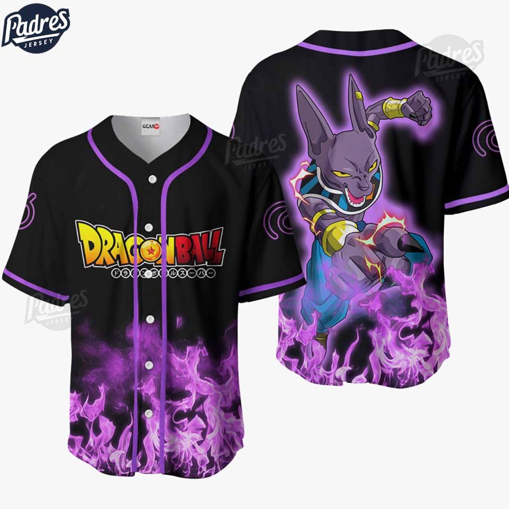 Dragon Ball Z Beerus Baseball Jersey