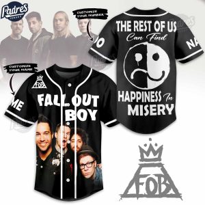 Fall Out Boy Happiness In Misery Custom Baseball Jersey Style 1