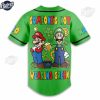 Gamer Super Mario Happy StPatricks Day Custom Baseball Jersey Style 3