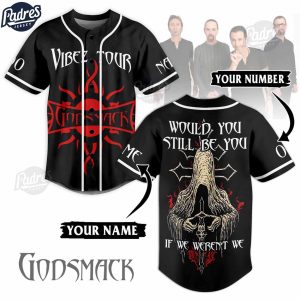 Godsmack Vibez Tour 2024 Custom Baseball Jersey Style 1
