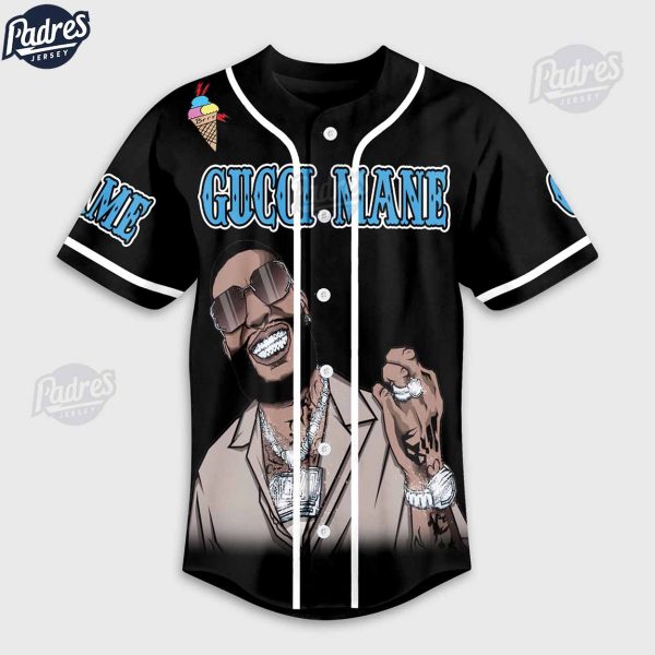 Gucci Mane Rapper Custom Baseball Jersey Style 2