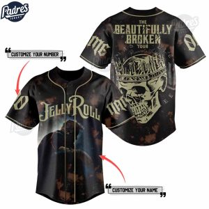Jelly Roll The Beautiful Broken Tour Custom Baseball Jersey Shirt 1
