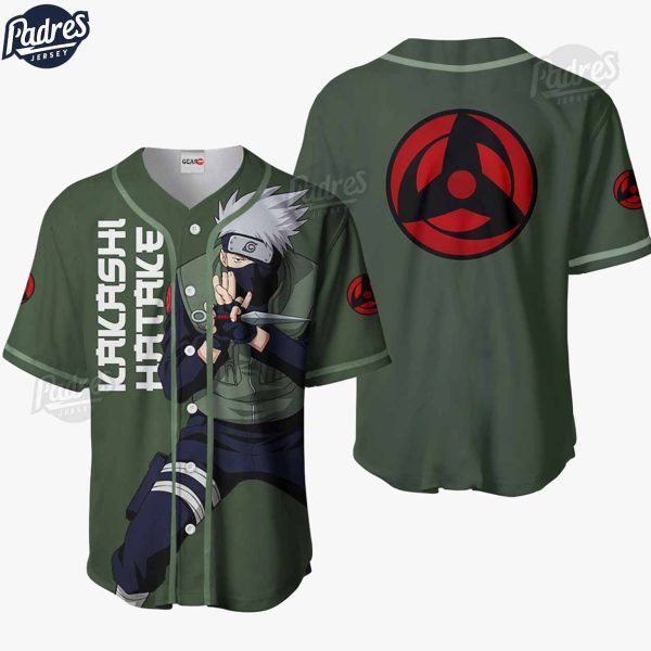 Kakashi Hatake Green Baseball Jersey Shirt