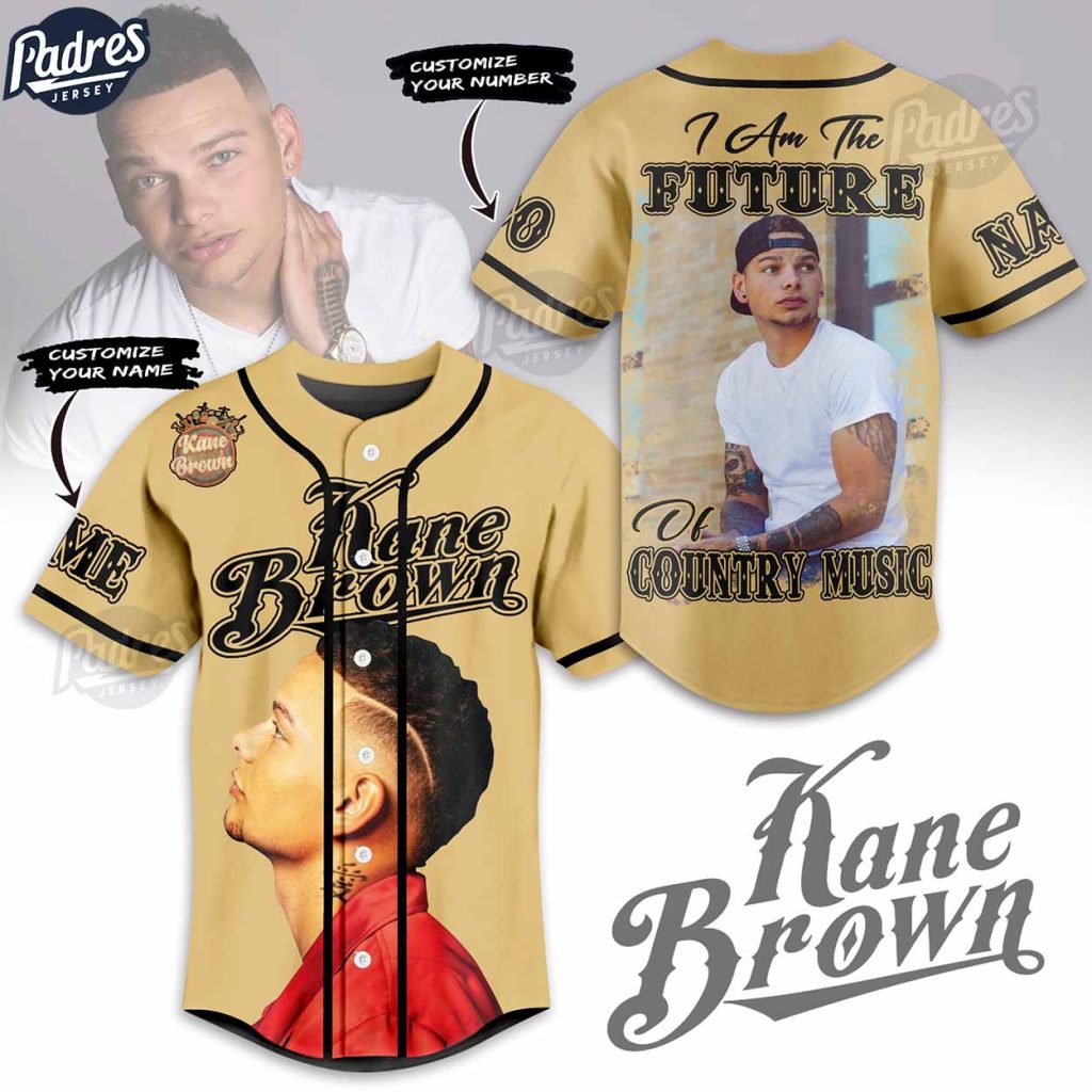 Kane Brown Country Music Customized Baseball Jersey Style