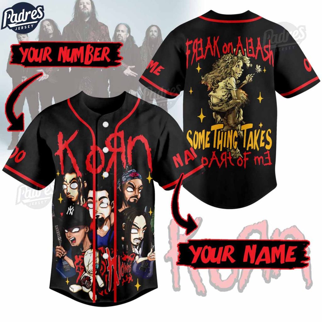 Korn Freak On A Leash Something Take Part Of Me Custom Baseball Jersey Style