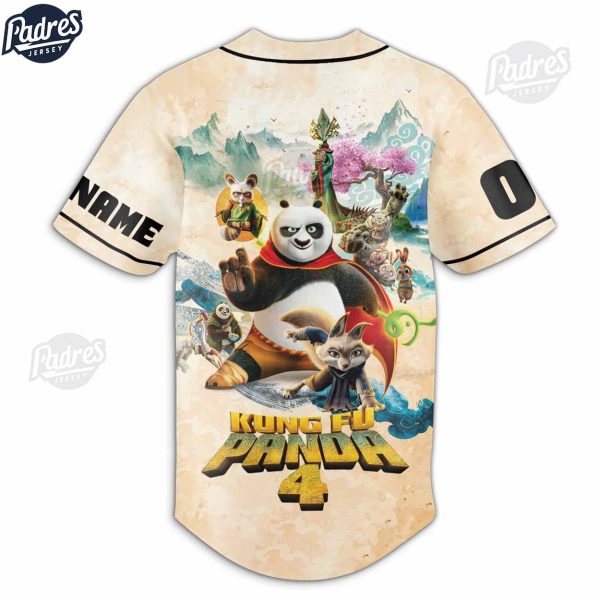 Kung Fu Panda 4 Movie Custom Baseball Jersey Shirt 3