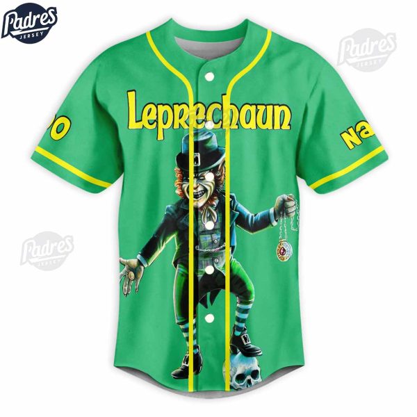 Leprechaun ILL not rest till I Have Me Gold Custom Baseball Jersey Style 2