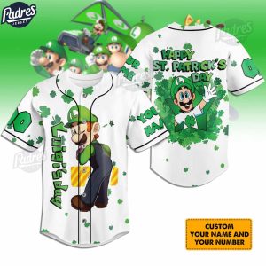 Introducing our Luigi Day Happy st.Patrick's Day Custom Baseball Jersey Shirt : Luigi Day Happy st.Patrick's Day Custom Baseball Jersey Shirt is a perfect blend of the beauty of Irish tradition and the vibrant spirit of baseball matches. Each jersey is designed to honor St. Patrick's Day through its colors, imagery, and unique details.