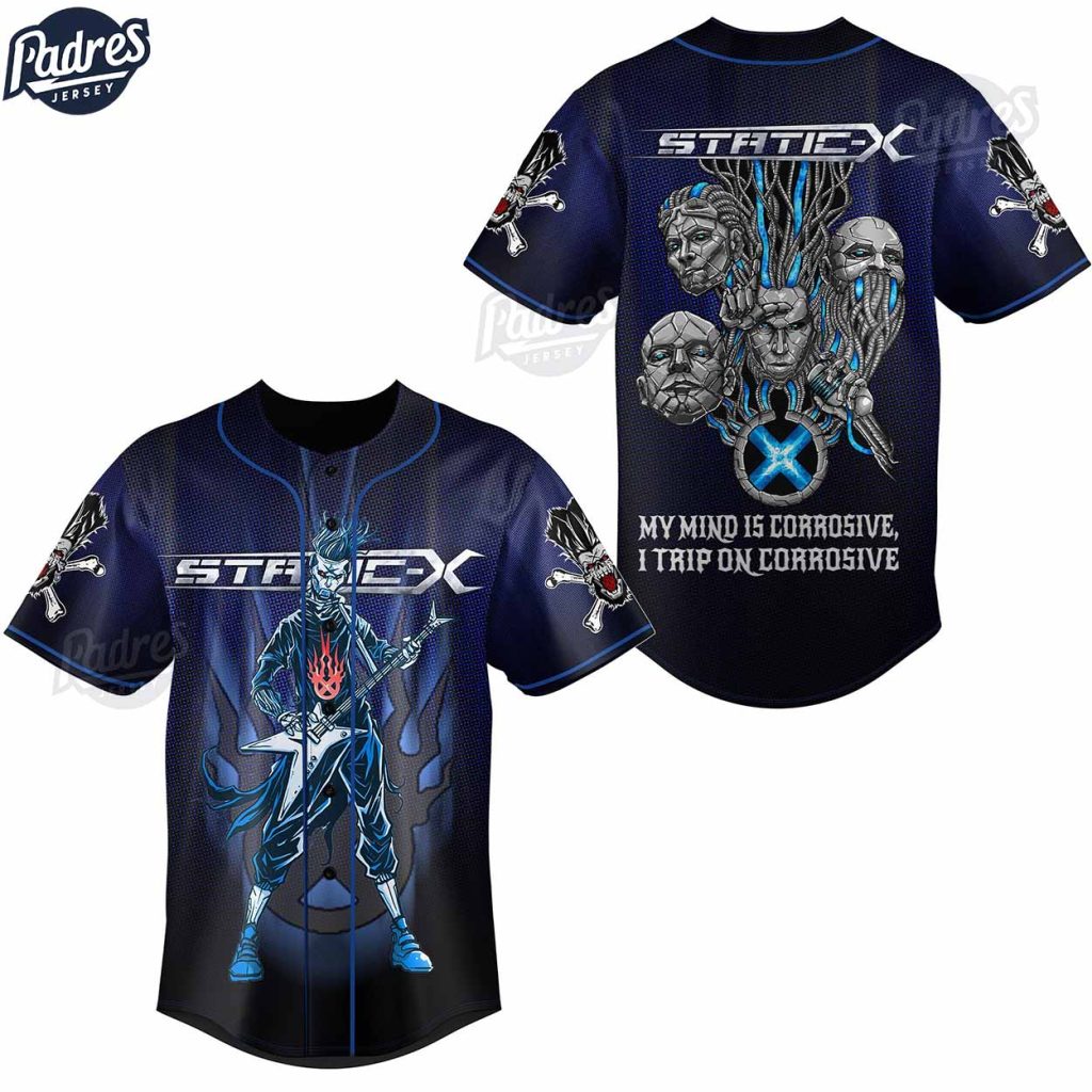 Machine Static-X Band Baseball Jersey Style