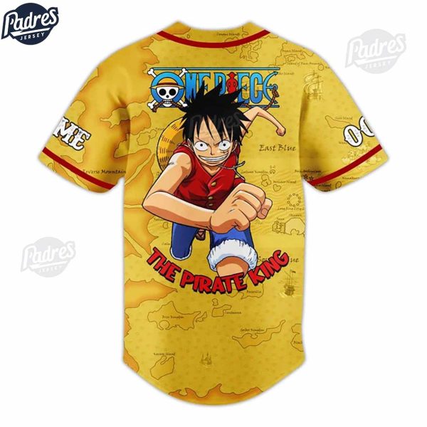 One Piece The Pirate King Personalized Baseball Jersey 2