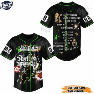 Personalized Avril Lavigne Greatest Hits Music Baseball Jersey 1