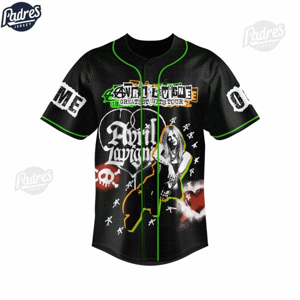 Personalized Avril Lavigne Greatest Hits Music Baseball Jersey 2