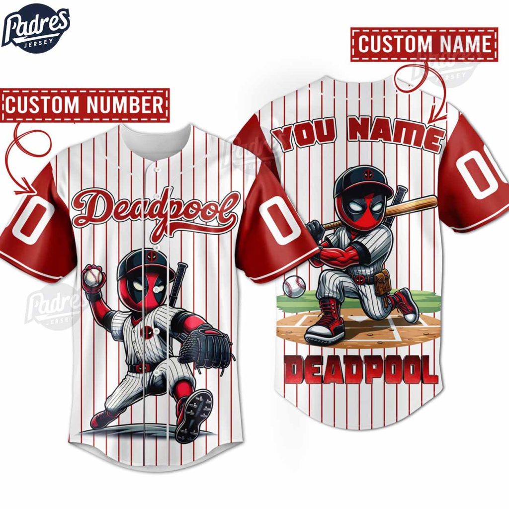 Personalized Deadpool Baseball Jersey