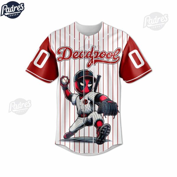 Personalized Deadpool Baseball Jersey 2