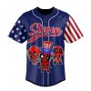 Personalized Dont Mess With America Deadpool Baseball Jersey 2