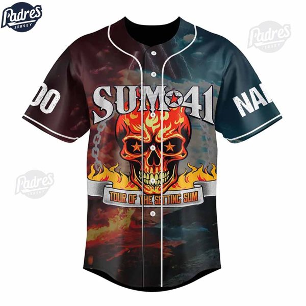 Personalized World Tour Sum 41 Baseball Jersey 2