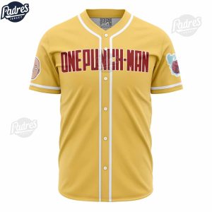Power Saitama One Punch Man Baseball Jersey Shirt 1