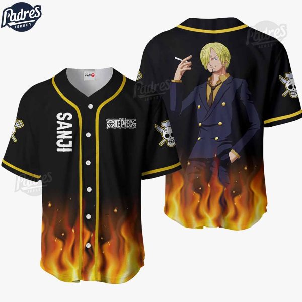 Sanji Vinsmoke Baseball Jersey Shirt Custom One Piece
