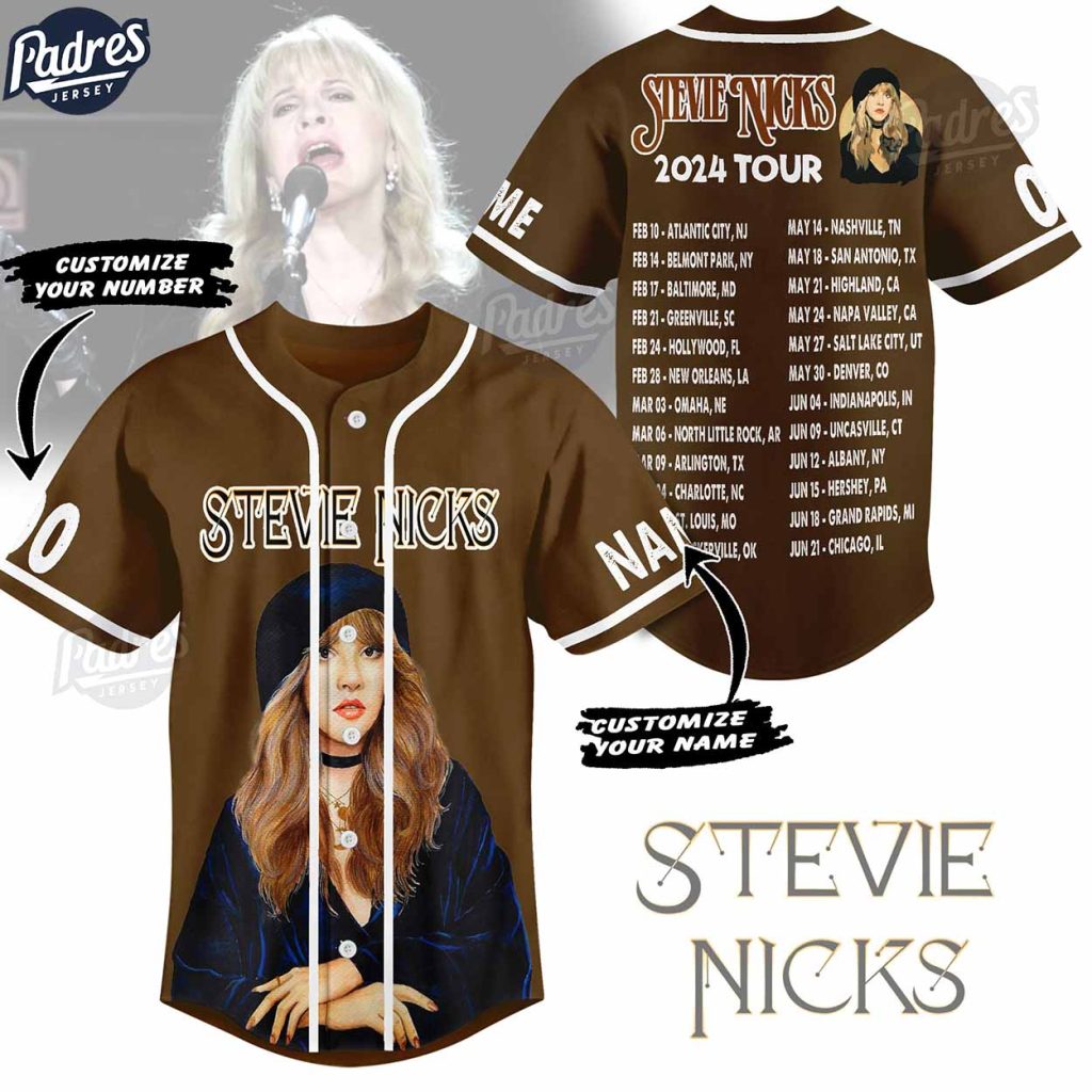 Stevie Nicks Tour 2024 Custom Baseball Jersey Style