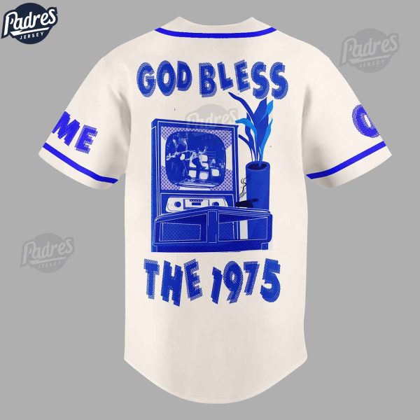 The 1975 God Bless Personalized Baseball Jersey Style 2