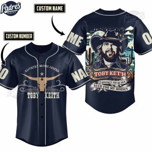 Toby Keith Country Music Legend Custom Baseball Jersey 1