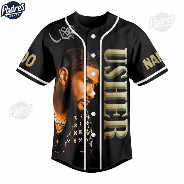 Usher Im Just Here For The Half Time Show Personalized Baseball Jersey Style 2