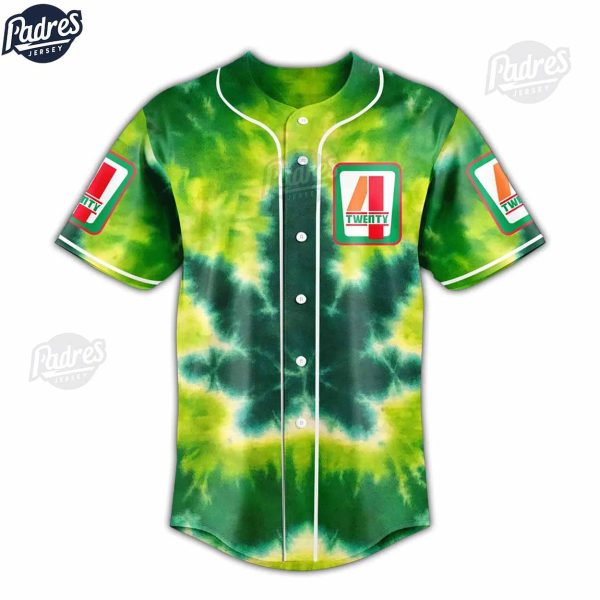 420 Tie Dye Baseball Jersey 3