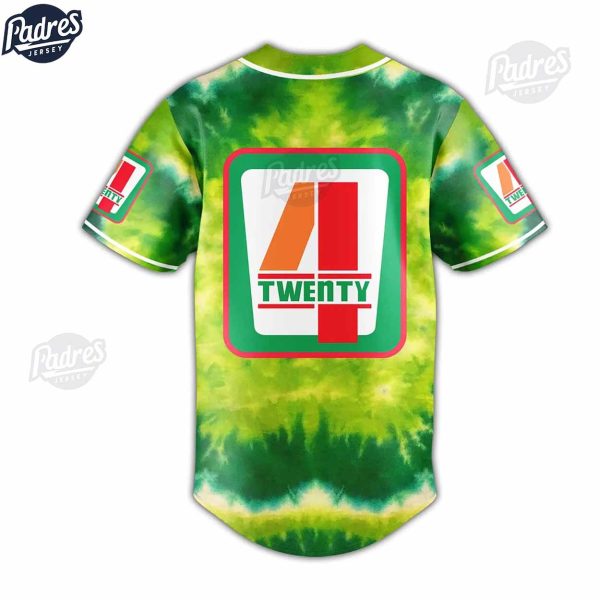 420 Tie Dye Baseball Jersey 4