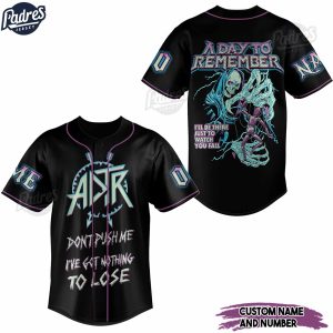 A Day To Remember Right Back At It Again Custom Baseball Jersey Shirt 1