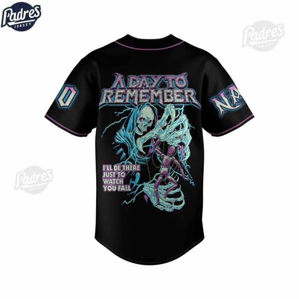 A Day To Remember Right Back At It Again Custom Baseball Jersey Shirt 3