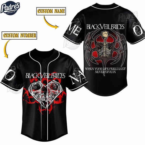 Black Veil Brides Band Custom Music Baseball Jersey 1