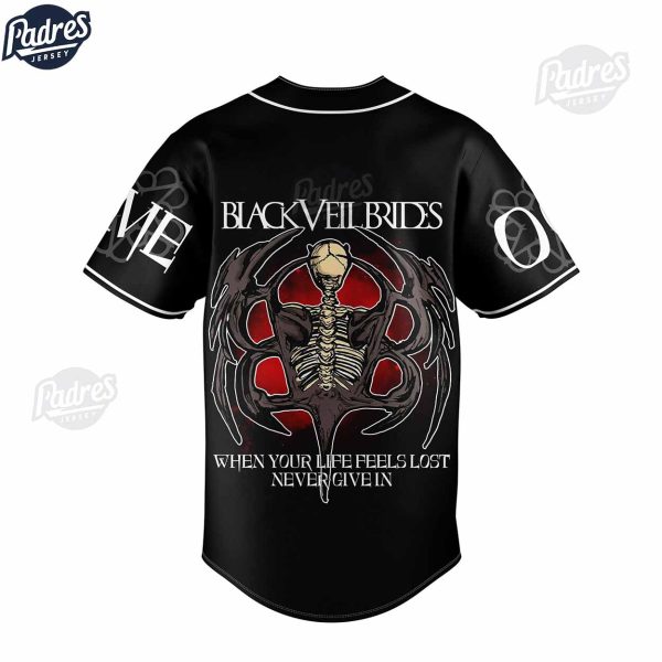 Black Veil Brides Band Custom Music Baseball Jersey 3