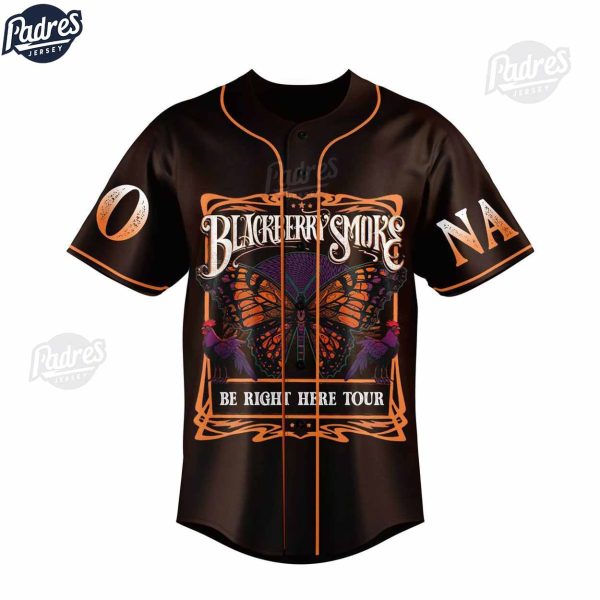 Blackberry Smoke band Be Right Here Tour 2024 Custom Baseball Jersey Shirt 2