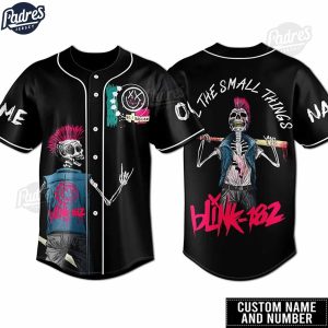 Custom Blink-182 All The Small Things Baseball Jersey