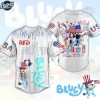 Bluey Red White 4th Of July Est 1776 White Baseball Jersey 1