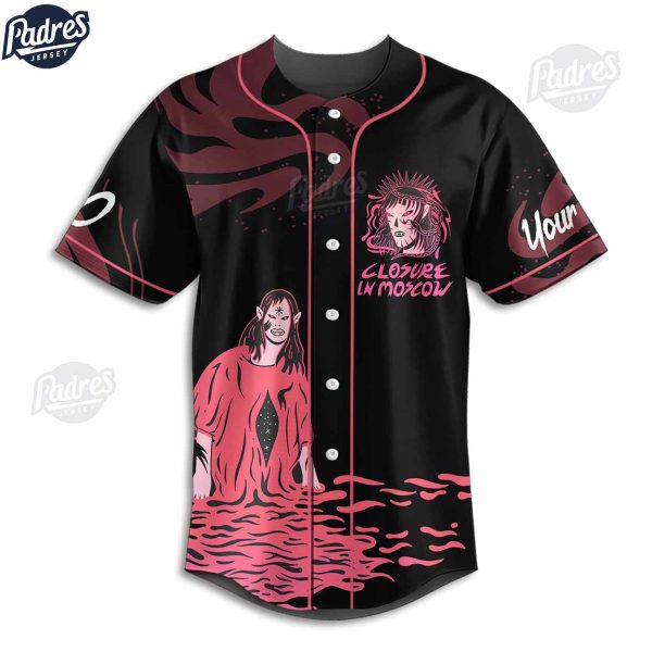 Closure In Moscow Band Soft Hell Usa Tour 2024 Custom BaseBall Jersey Shirt 2