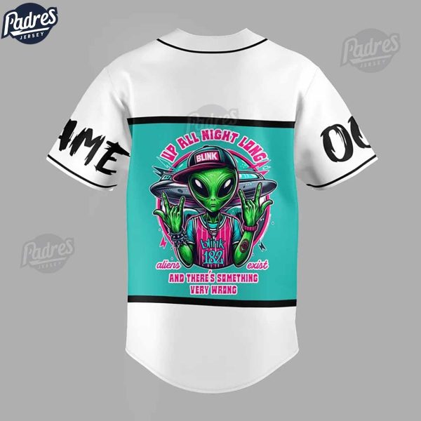 Custom Blink 182 Alien Baseball Jersey 3