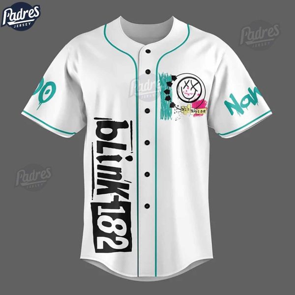 Custom Blink 182 All The Small Things Skeleton Baseball Jersey 2