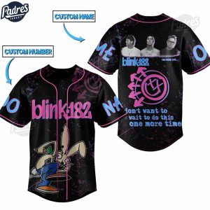 Custom Blink-182 One More Time Baseball Jersey