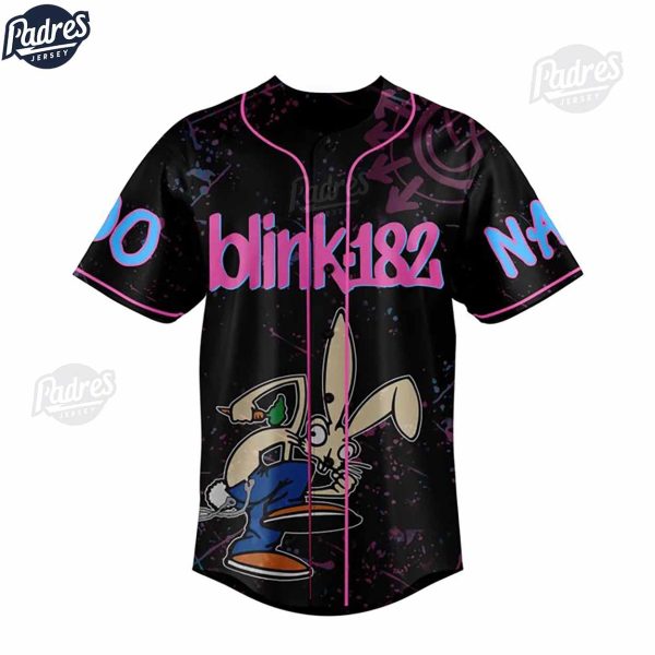 Custom Blink 182 One More Time Baseball Jersey 2